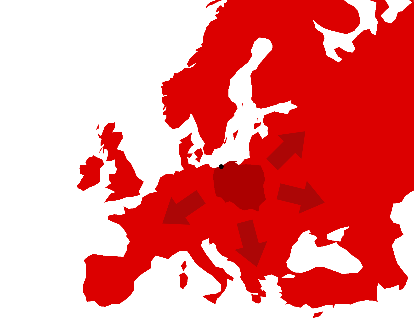 mapa europy pomoc drogowa wypozyczalnia samochodów